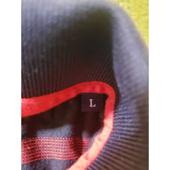 St Andrews Links Tartan Collection Golf Polo Shirt Men's LARGE Blue Striped - Picture 5 of 9